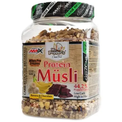 Мюслі протеїнові Amix Nutrition Mr.Popper's Protein Musli шоколад-банан, 500 г