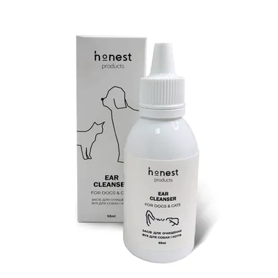 Засіб honest products для очищення вух для собак і котів, 55 мл