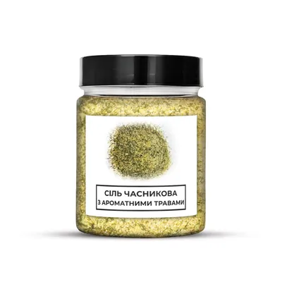 Сіль Craft Oil часникова з ароматними травами, 100 г