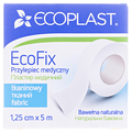 Пластырь медицинский Ecoplast EcoFix на тканой основе 1,25 см х 5 м, бумажн. упак.