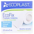 Пластир медичний Ecoplast EcoFix на тканій основі 2,5 см х 5 м, папер. упак.