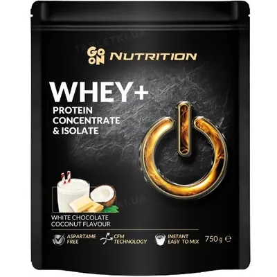 Протеїн сироватковий змішаний Go On Nutrition Whey+ шоколад-кокос, 750 г