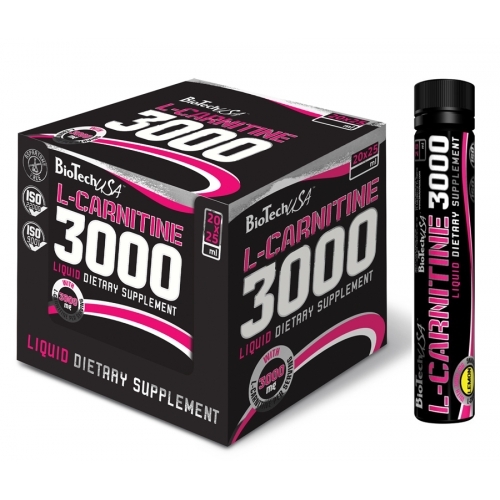 Жиросжигатель Biotech L-CARNITINE 3000 AMPULE Лимон, 25 мл