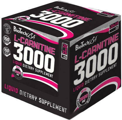 Жиросжигатель Biotech L-CARNITINE 3000 AMPULE Лимон, 25 мл
