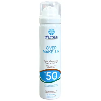 Спрей сонцезахисний O'lysee поверх макіяжу з SPF 50, 75 мл