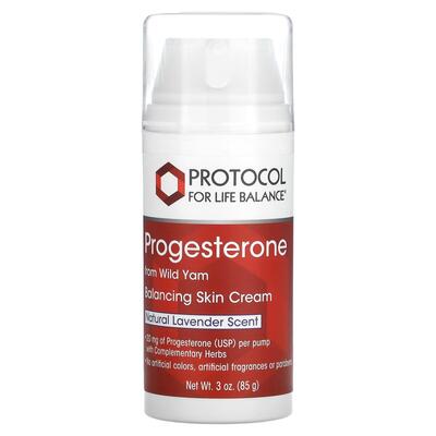 Крем с прогестероном Protocol for Life Balance Progesterone From Wild Yam балансирующая натуральная лаванда, 85 г