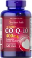 Коензим Q-10 Puritan's Pride CO Q10 400 мг (Q-SORB), 120 гелевих капсул