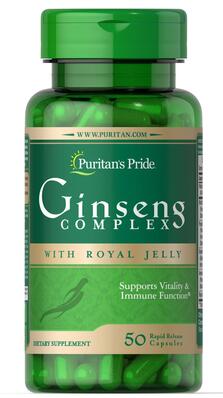 Женьшень комплекс Puritan's Pride Ginseng Complex 1000 мг, 50 капсул