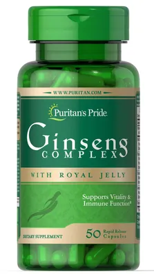 Женьшень комплекс Puritan's Pride Ginseng Complex 1000 мг, 50 капсул