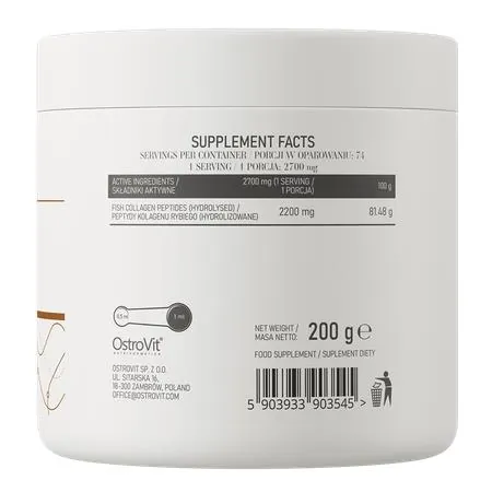 Колаген OstroVit Marine Collagen чорна смородина, 200 г