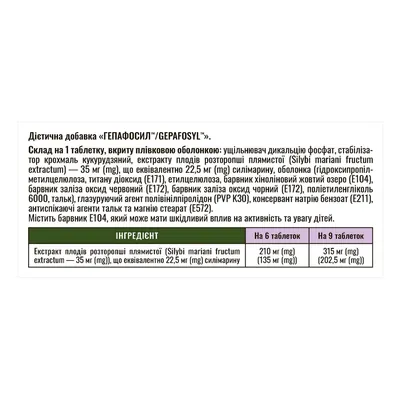 Гепафосил Solution pharm таблетки вкриті оболонкою №80 (8х10)