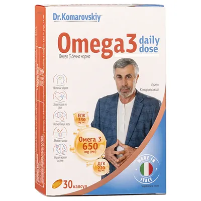 Омега-3 Денна норма Dr.Komarovskiy капсули №30 (2х15)