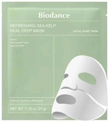 Маска для обличчя Biodance Refreshing Sea Kelp з Морською ламінарією, 19 г