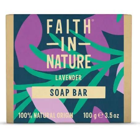 Мило натуральне тверде Faith In Nature з лавандою, 100 г