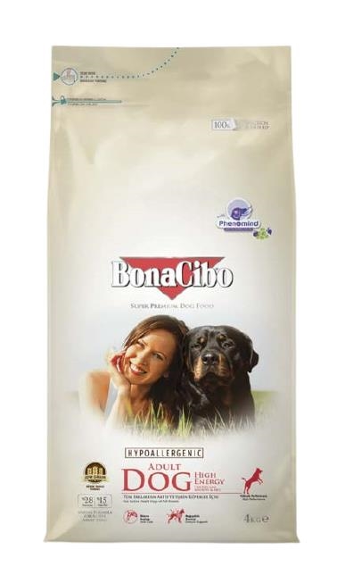 Корм сухой для собак BonaCibo Adult Dog Chicken&Rice with Anchovy с мясом курицы, анчоусами и рисом, 4 кг