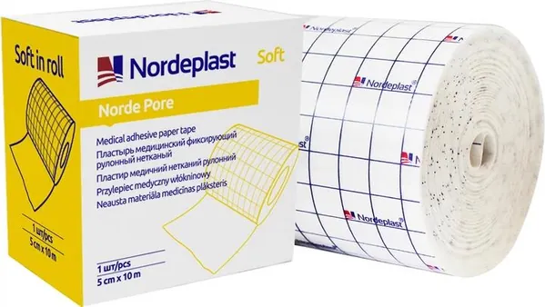 Пластир медичний Nordeplast Norde Pore Soft нетканий, 5 см х 10 м