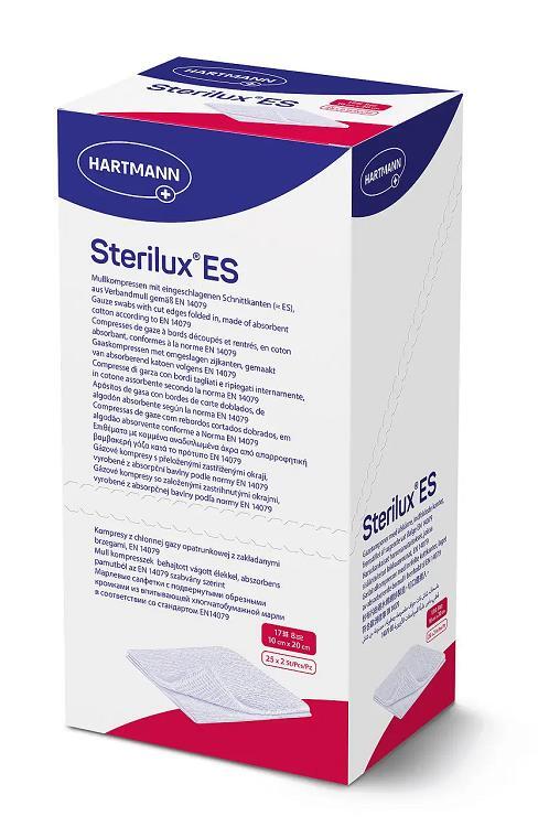 Салфетка марлевая стерильная Sterilux ES 10 см х 20 см, 2 штуки