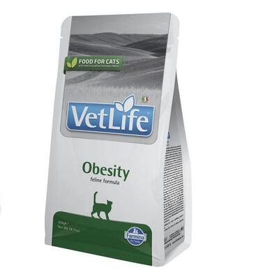 Корм сухой Farmina Vet Life Obesity для кошек для снижения лишнего веса, 400 г