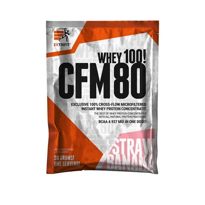 Протеїн сироватковий концентрат Extrifit CFM 80  Whey 100! полуниця банан, 30 г