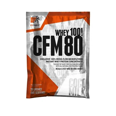 Протеїн сироватковий концентрат Extrifit CFM 80  Whey 100! кокосове молоко, 30 г