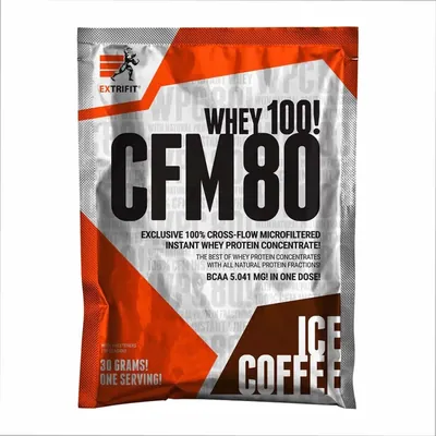 Протеїн сироватковий концентрат Extrifit CFM 80  Whey 100! холодна кава, 30 г