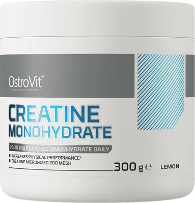 Креатин моногідрат OstroVit Creatine Monohydrate лимон, 300 г