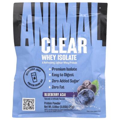 Протеин Universal Nutrition Animal Clear Whey Isolate Черника-Асаи, 25 г