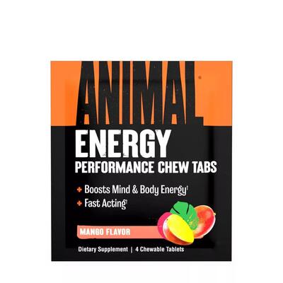 Комплекс Universal Nutrition Animal Energy Performance Chews Mango, 4 таблетки