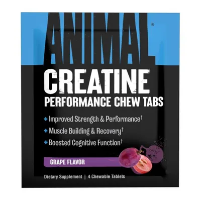 Креатин Universal Nutrition Animal Creatine Performance Chew Tabs виноград, 4 жувальні таблетки