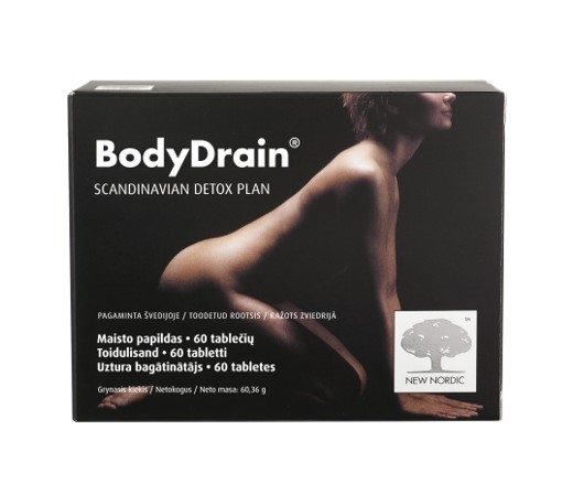Витамины New Nordic BodyDrain для очищения организма таблетки №60