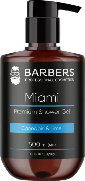 Гель для душу Barbers Miami, 500 мл