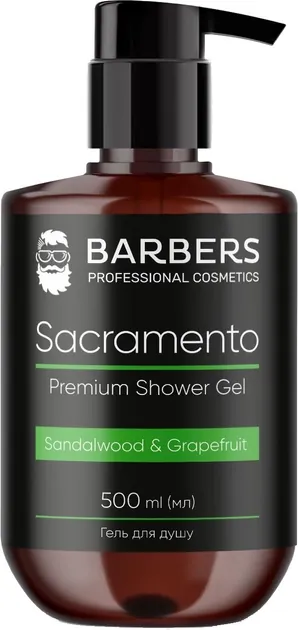 Гель для душу Barbers Sacramento, 500 мл