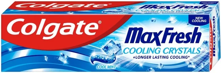 Зубна паста Colgate Max Fresh Макс Фреш Освіжаючі кристали Прохолодна м'ята, 75 мл