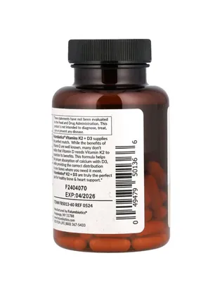 Вітамін Д3 + К2 Futurebiotics Vitamin D3 + К2 10000 МО/ 120, 60 капсул