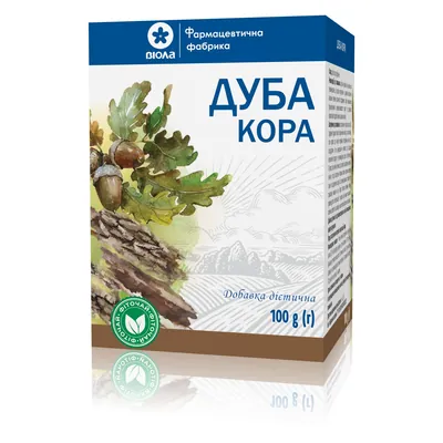 Дуба кора по 100 г у пач. (дієт.доб.)