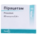 Пірацетам капсули по 0.4 г №60 (10х6)