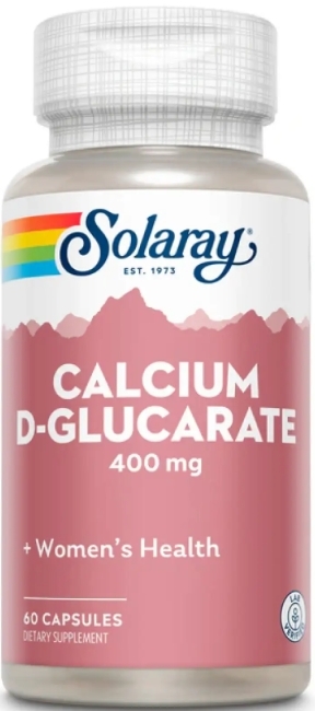 Кальция D-глюкарата Solaray Calcium D-Glucarate 400 мг, 60 капсул