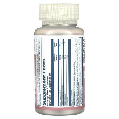 Кальция D-глюкарата Solaray Calcium D-Glucarate 400 мг, 60 капсул