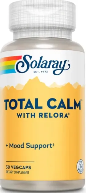 Комплекс для спокою Solaray Total Calm Mood Support, 30 веганських капсул