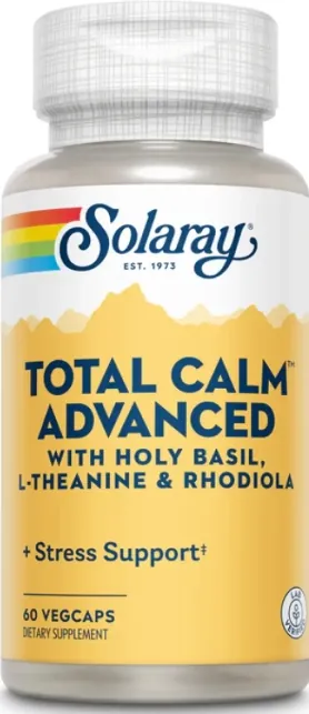 Комплекс для спокою Solaray Total Calm Advanced Mood, 60 веганських капсул