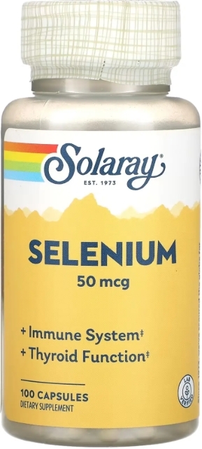 Селен Solaray Selenium 50 мкг, 100 капсул