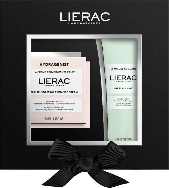 Набір Lierac Hydragenist (Крем для обличчя 50 мл + Маска-гомаж для обличчя 75 мл)