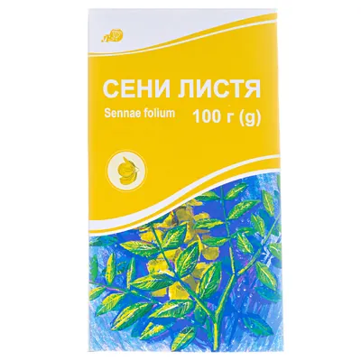 Сени листя по 100 г у пач. з внут. пак.