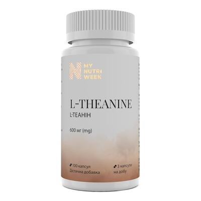 L-теанін My Nutri Week L-Theanine 600 мг, 100 капсул