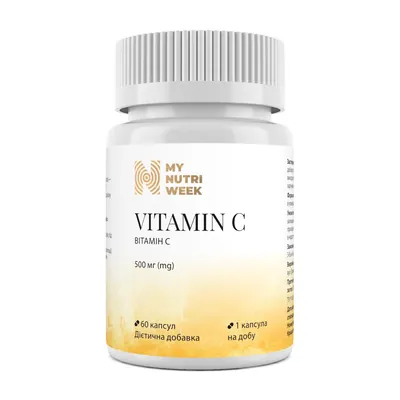 Вітамін C My Nutri Week Vitamin C 500 mg 60 caps