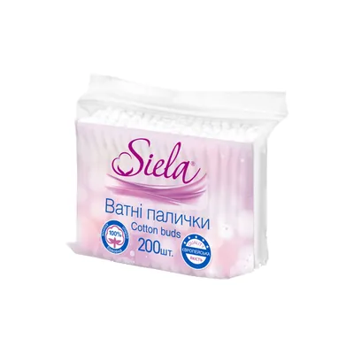 Ватні палички Siela, 200 штук