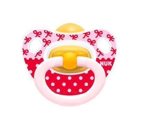 Пустышка латексная NUK Happy Kids успокаивающая для сна размер 2 от 6 до 18 месяцев, 1 шт