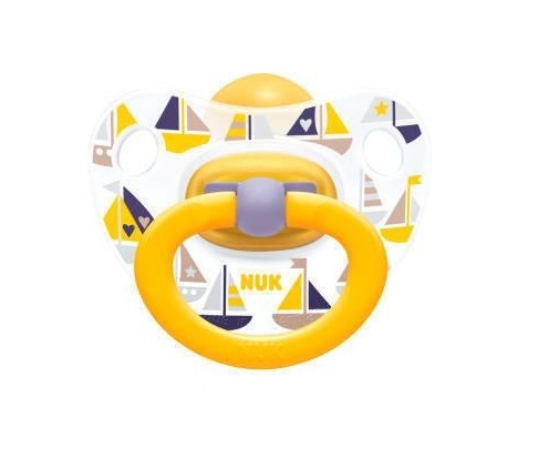 Пустышка латексная NUK Happy Kids успокаивающая для сна размер 2 от 6 до 18 месяцев, 1 шт
