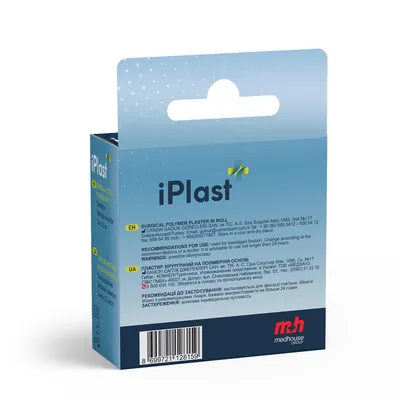 Пластир медичний iPlast хірургічний на полімерній основі, 2,5 см х 5 м, 1 штука