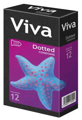 Презервативи Viva Dotted з крапками, 12 штуки